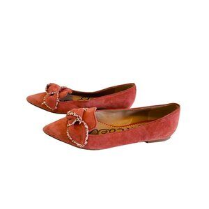 Sam Edelman Rochester Ballet Flats Size 8 Blush Suede Slip On